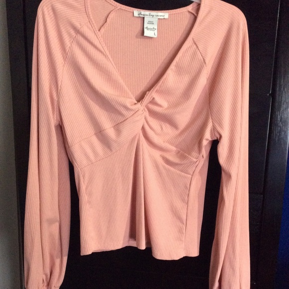 American Rag Tops - American Rag peach blouse
